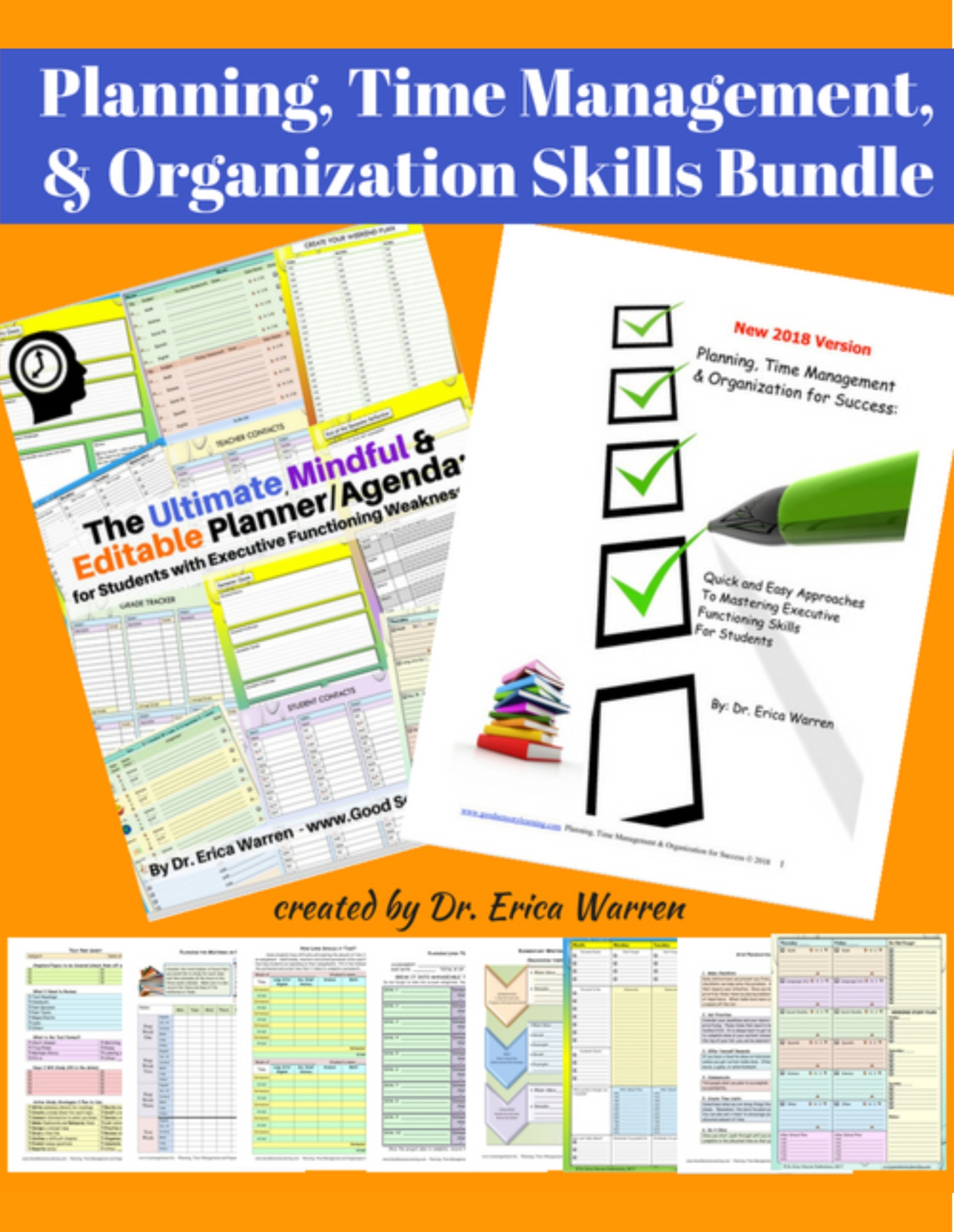 Planning, Time Management, and Organization Skills Bundle