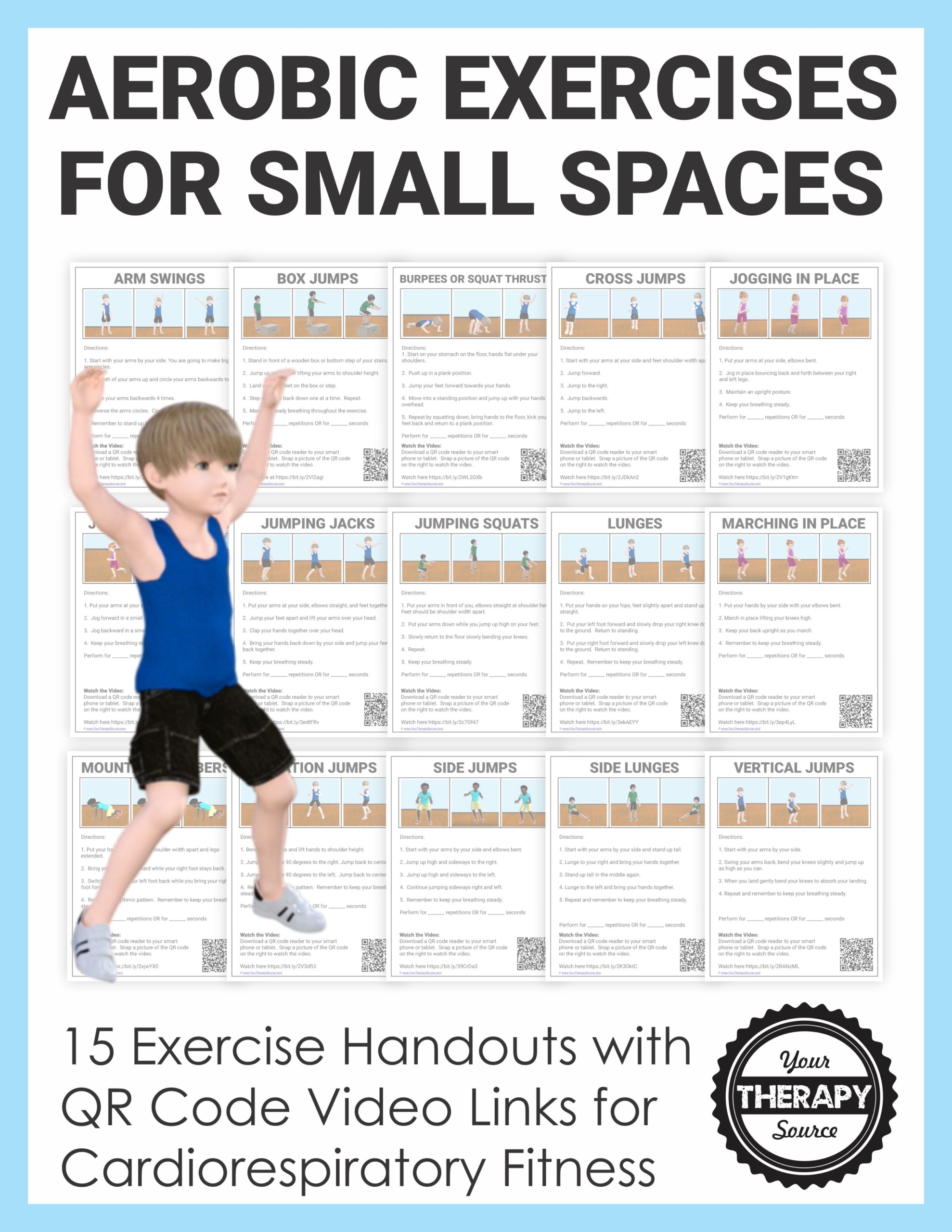 Kids Exercise List for the Classroom or Home - Your Therapy Source