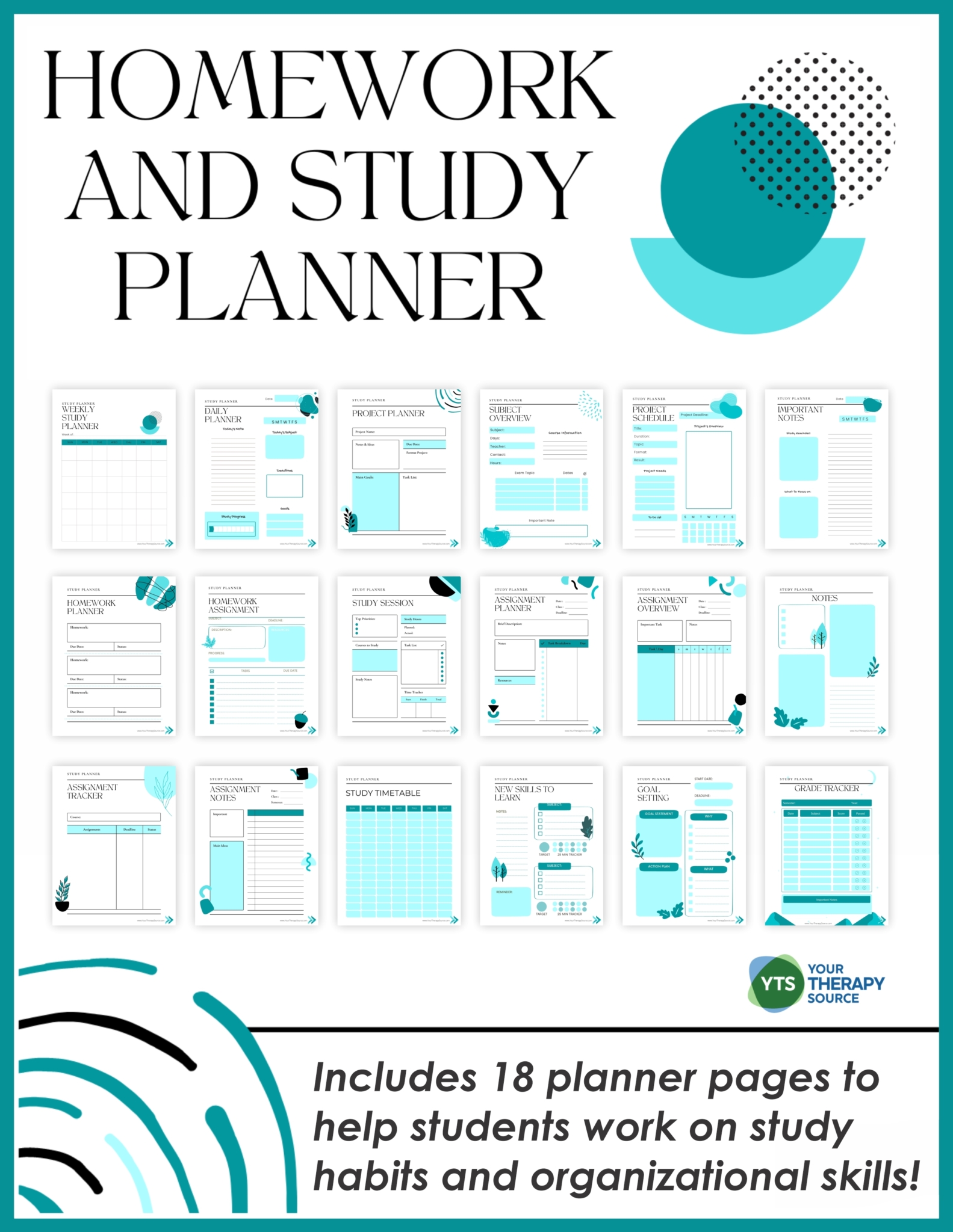 Study Skills and Student Homework Planner