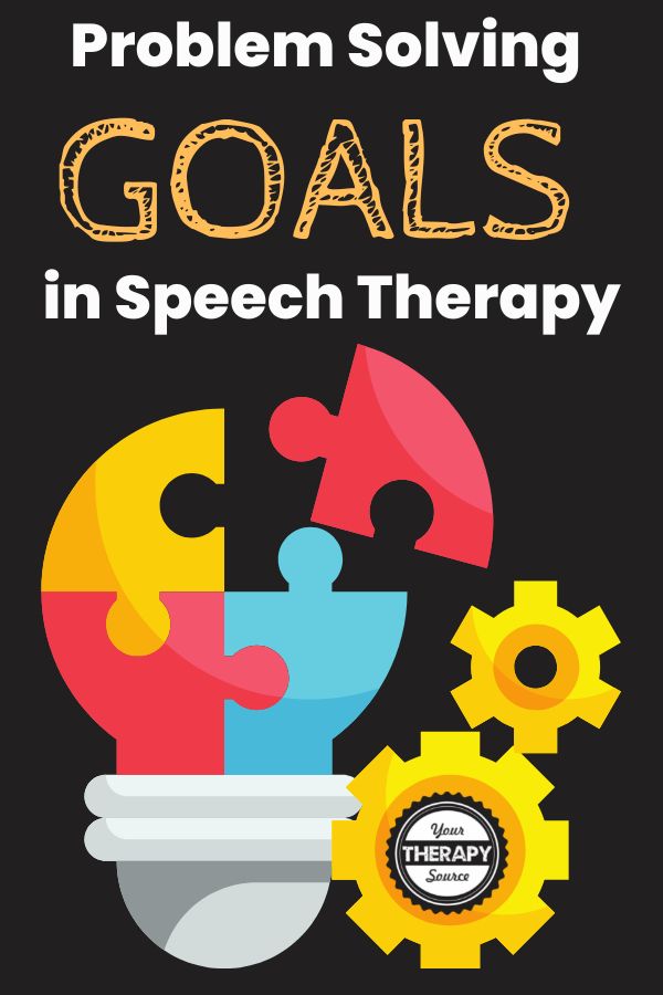 speech and language problem solving goals